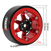 YQW-1313RD INJORA 1.3" Aluminium -5.25mm Offset Wheels for Micro Crawlers (W1313) - RED