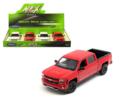MJ24083-4D 1:27 Chevy 2017 Silverado Double Cab RD-WH