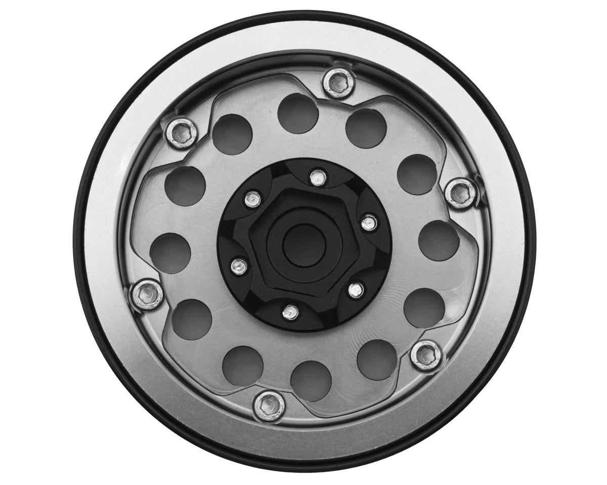 X003K9U4U5 Treal Hobby Type I 1.9" Vintage 12-Hole Beadlock Wheels (Silver) (4)