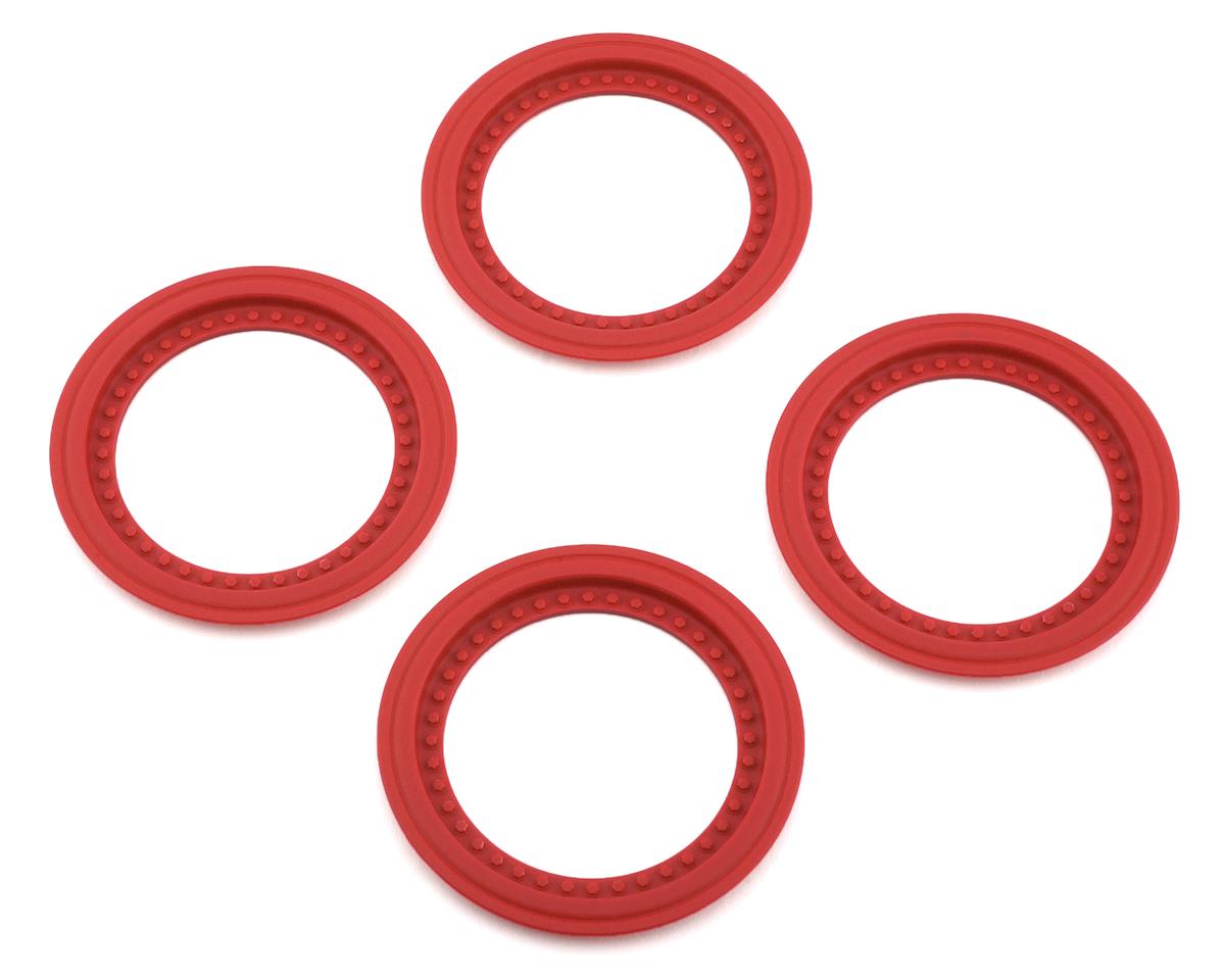 JCO2651-7 Tribute Monster Truck Wheel Mock Beadlock Rings (Red) (4)