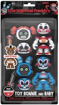FU64925 FNAF Snaps Toy Bonnie and Baby