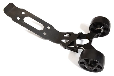 INTC31296BLACK Black Billet Machined Wheelie Bar 1/10 4S