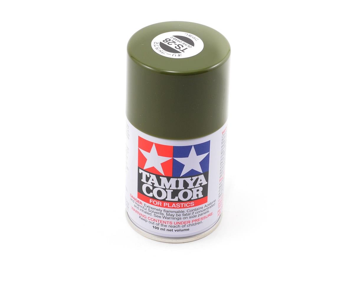 TAM85028 Tamiya TS-28 Olive Drab Lacquer Spray Paint (100ml)