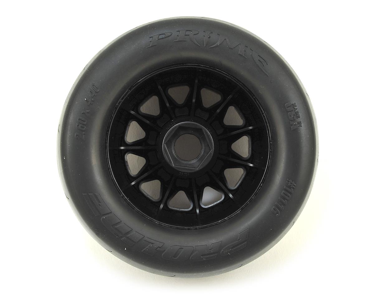 PRO1011618 Prime 2.8" Tires w/F-11 Nitro Rear Wheels (2) (Black) w/17mm Hex