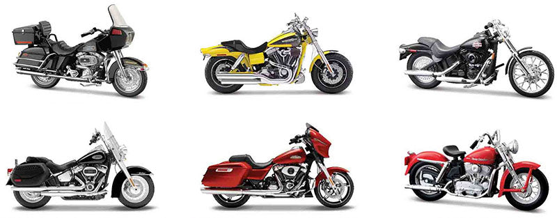 Maisto 31360-45 1:18 Harley-Davidson Series 45– Motorcycles (1 Random Bike)