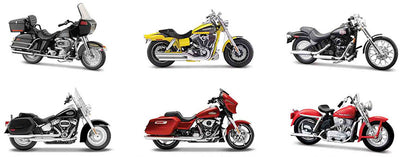 Maisto 31360-45 1:18 Harley-Davidson Series 45– Motorcycles (1 Random Bike)