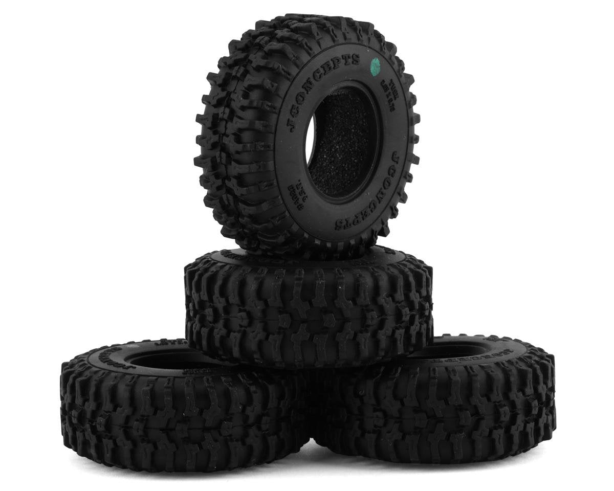 JCO4023-02 JConcepts Tusk 1.0" Micro Crawler Tires (4) (Green)