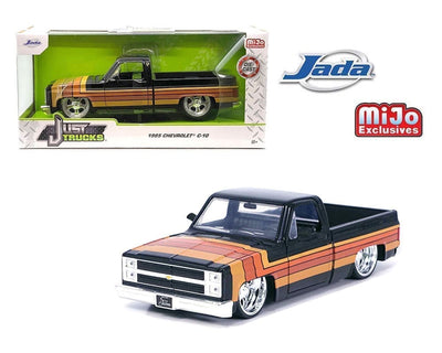 Jada  1:24 JT Chevy 1985 C10 Black Side Stripes Paradox Mijo