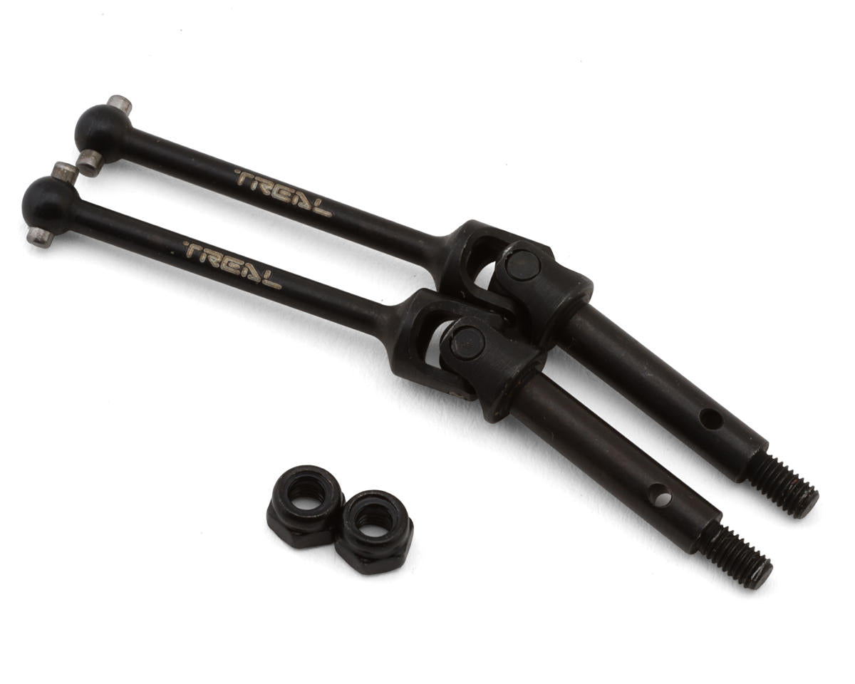 X004B7QUGR Treal Hobby Losi® Mini LMT Hardened Steel Front Universal CVD Driveshaft Set (2)
