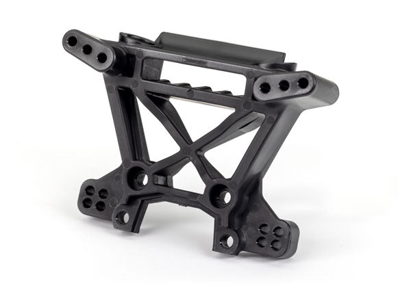 9038 Shock tower, front, extreme heavy duty, black (for use with #9080 upgrade kit)