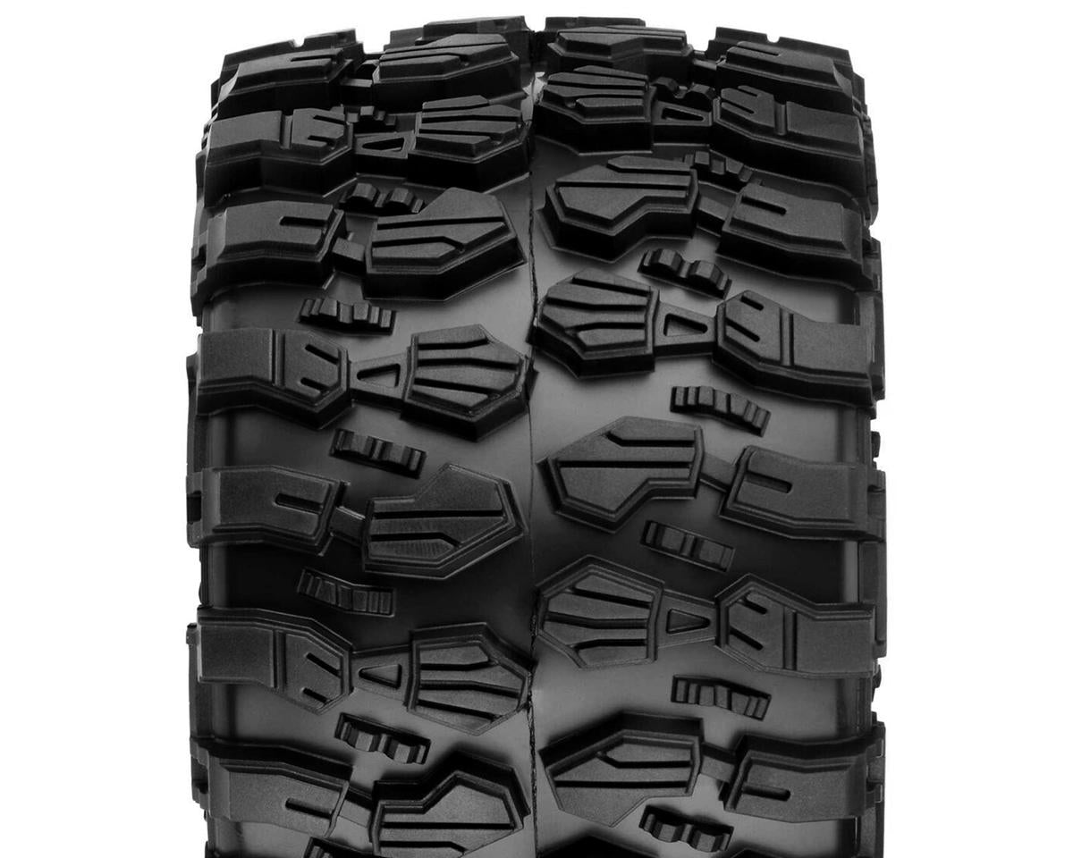 PRO1019010 Hyrax F/R 2.8" MT Tires Mounted 12mm/14mm Black Raid (2)