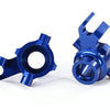 8937X Steering blocks, 6061-T6 aluminum (blue-anodized), left & right