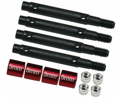HRRACM39W05 - +5mm Steel Portal Drive Stub Axles Ascent 18