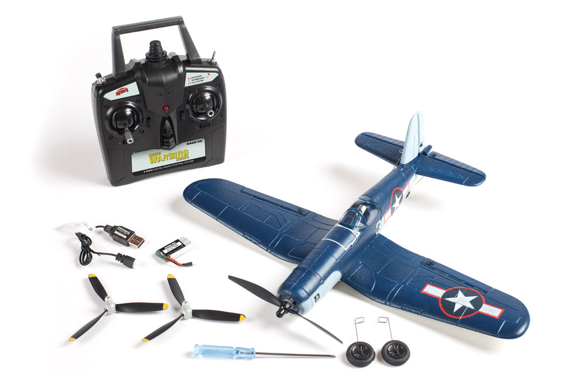 RGRA1301V2  F4U Corsair Jolly Rogers Micro RTF Airplane with PASS (Pilot Assist Stability Software) System