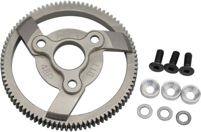 HRTE891H - Hard Anodized Aluminum Spur Gear (91t 48p) - TRA