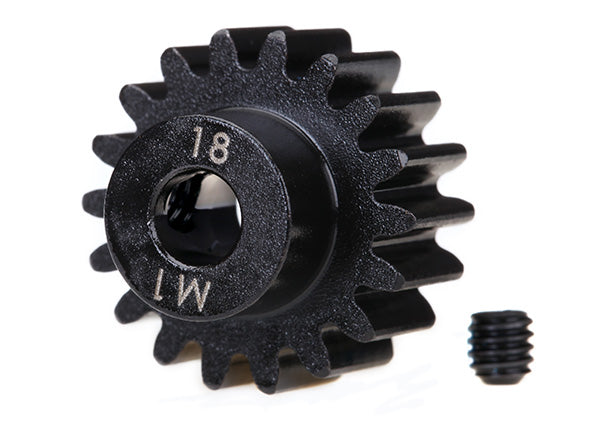 6491R 18T MOD1 5mm Bore Hardened Steel Pinion Gear