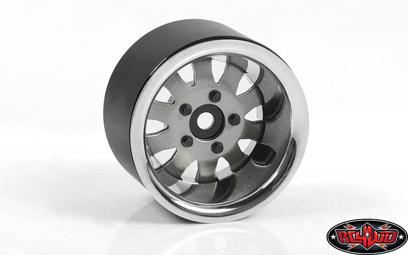 Z-W0327 1.9" 5 Lug Steel Wheels w/Beauty Ring (Silver)