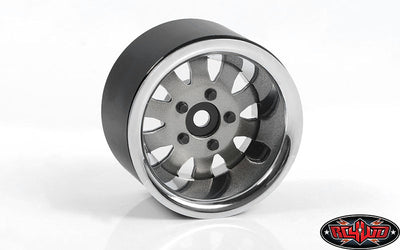 Z-W0327 1.9" 5 Lug Steel Wheels w/Beauty Ring (Silver)