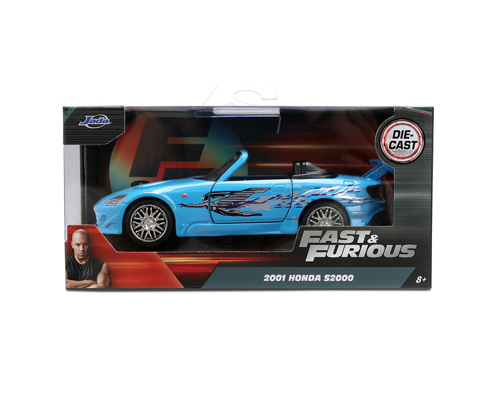 Jada 35397 1:32 2001 Honda S2000 (Remix) – Blue – Fast & Furious 25 Year Anniversary