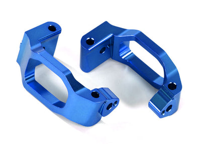 8932X Caster blocks (c-hubs), 6061-T6 aluminum (blue-anodized), left & right