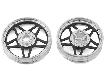 TLHTPROMOTOMX-12 Silver Promoto Rims F/R