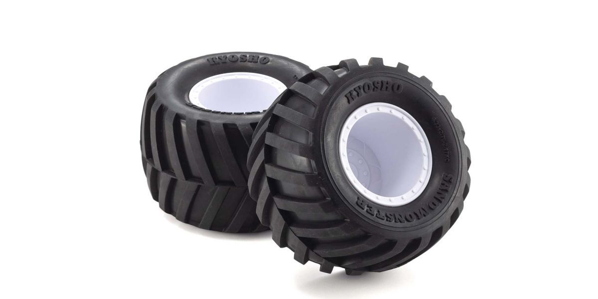 KYOEZTH001WS GluedTire＆Wheel (FZ-02L-BT/W/Soft/2pcs)