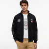 MN00094 Cadillac F1 Racing Script Fill Zip Track Jacket - Black
