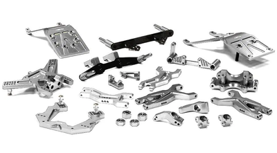 INTT8676SILVER Billet Alloy Complete Suspension Upgrade Kit 2WD