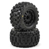 PRO1012514 Badlands MX28 2.8" Tires w/F-11 Nitro Rear Wheels (2) (Black) w/12mm Hex