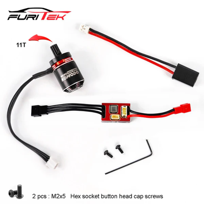 FUR-2633 Furitek MicroModo 2025 Brushless Power System with MicroPython and MicroKomodo For TRX-4M