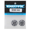 EXO1665BLK 22mm 1/8 XL Aluminum Wing Buttons (2) (Black)