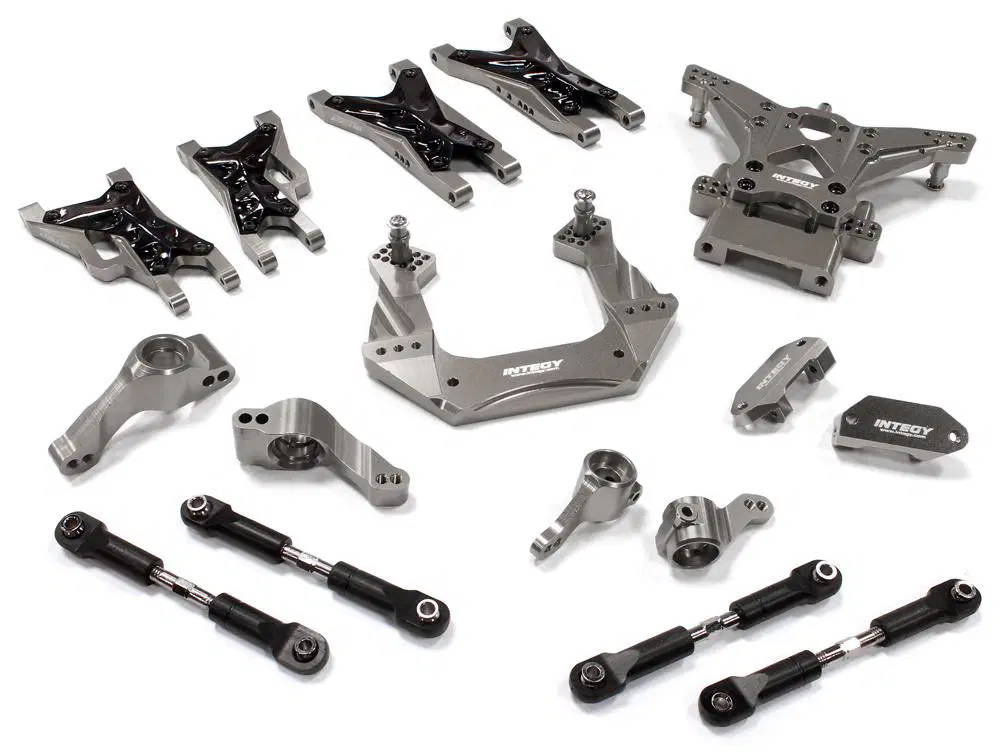 INTC25482GREY Billet Machined Suspension Kit 2WD