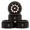 X0053W68TD Treal Hobby Type E 0.7" Aluminum Micro Crawler Beadlock Wheels (Bronze) (4) (9.5g ea) w/Brass Rings