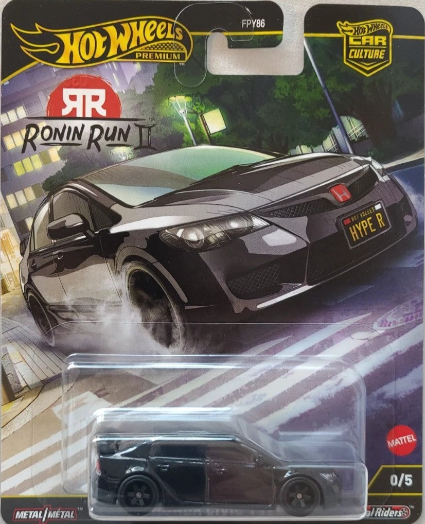 HWJBK53 CHASE! Hot Wheels Premium Ronin Run II '07 Honda Civic Type R