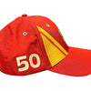 U2704 Scuderia Ferrari Hypercar Le Mans 2024 499P "50" Limited Edition Nielsen Team Hat - Red