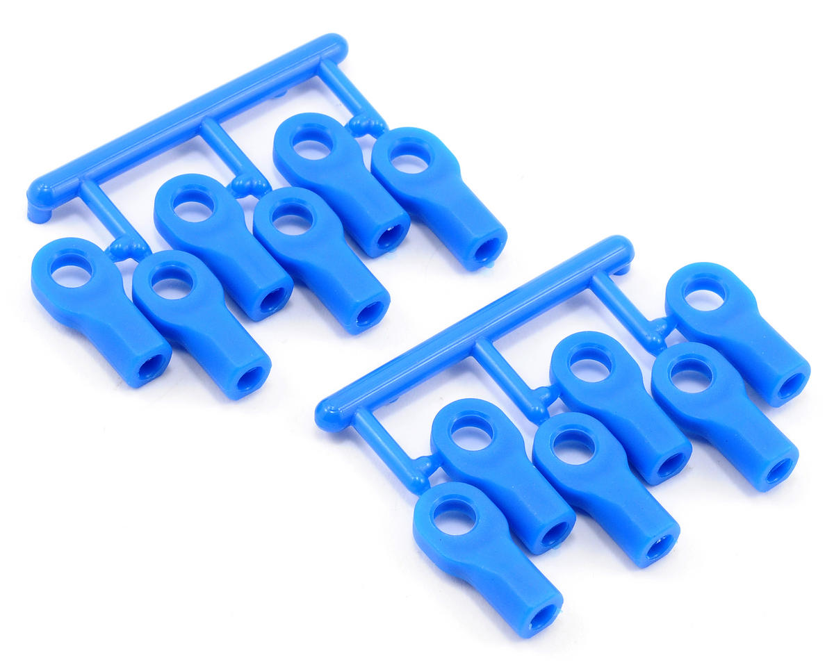 RPM80475 Short Turnbuckle Rod End Set for Traxxas Nitro Chassis (Blue) (12)