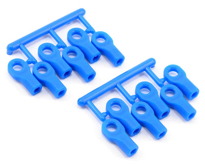 RPM80475 Short Turnbuckle Rod End Set for Traxxas Nitro Chassis (Blue) (12)