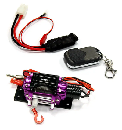INTC24888 Billet Machined T3 Realistic Mega Winch w/Wireless Module