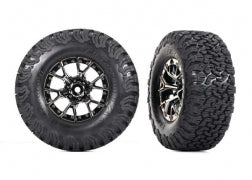 10187-BLKCR Tires & wheels, assembled, glued