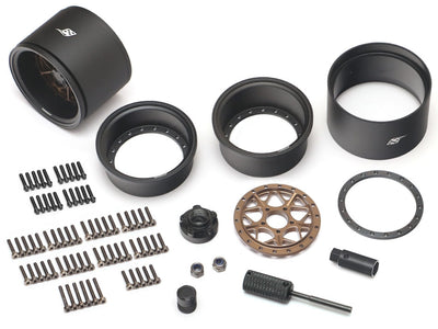BRPB022MBKBZ-EW ProBuild™ 1.9" Extra Wide LGB Adjustable Offset Aluminum Beadlock Wheels (2) Matte Black/Bronze