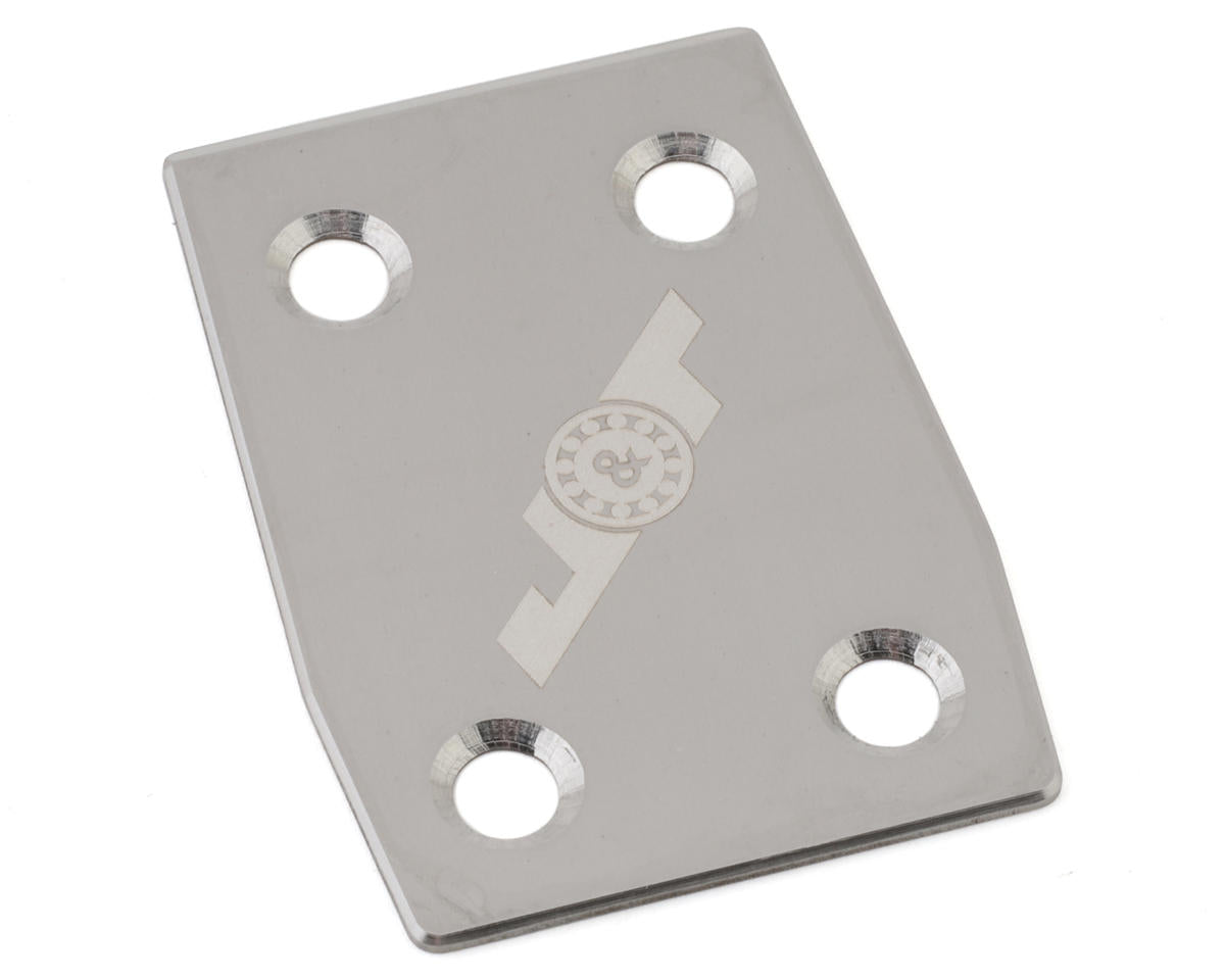 JTB-JT10841-2 J&T Bearing Co. Mugen MBX8R Stainless Rear Skid Plate