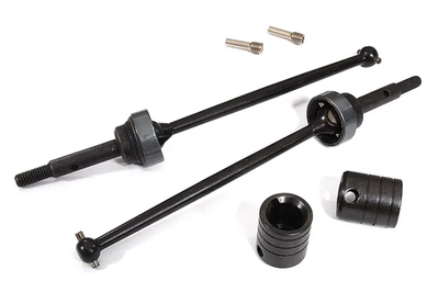INTT8528 Steel Front Universal Drive Shaft (2) For Traxxas 1/10 Slash 4x4 (6808) V2