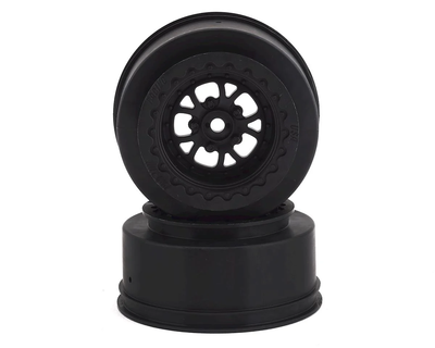 PRO277603 Pomona Drag Spec Rear 2.2"/3.0" 12mm Drag Wheels (2) Black