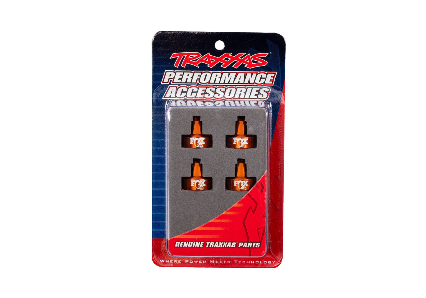 8465 Fox Orange Aluminum GTR Shock Caps (4)