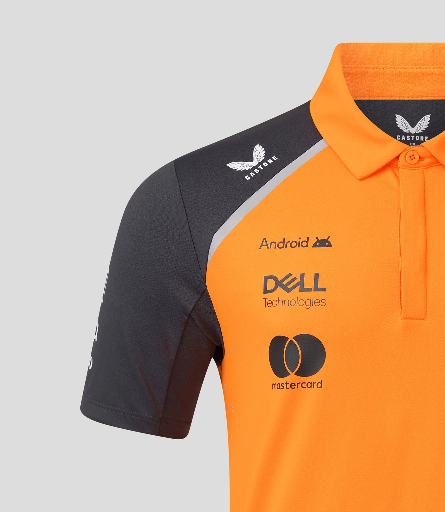 TM9913-088 McLaren F1 Men's 2025 Lando Norris Team Drivers Polo - Papaya