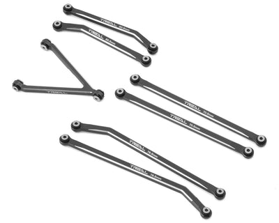 TLHTSCX24-108 Axial SCX24 Aluminum High Clearance Link Set (Titanium) (7) (Gladiator)