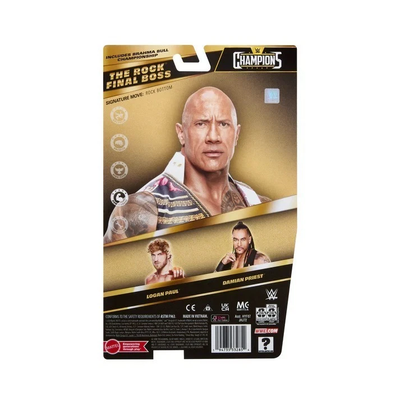 JHJ72 WWE Main Event Champions Series The Rock Final Boss Figure