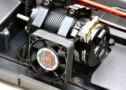 EXO1914BLK 1/8 EXO FAN MOUNT v2- CLAMP ON SET, for 1/8 trucks and buggies