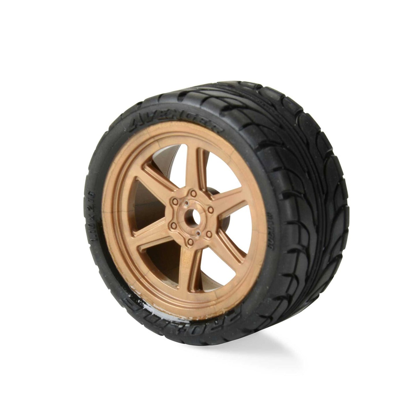 PRO1030813 1/12 Avenger Tire Mounted on Overdrive Bronze Wheel 8mm Hex (4): Losi Race Car