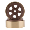 SSD00440 SCX24 1.0” Aluminum/Brass Challenger Wheels (Bronze) (2) (24g)
